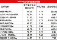 2024主动权益基金红黑榜：平均收益5.72%，多位老将马失前蹄